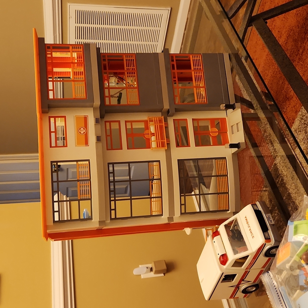 Playmobil Furnished Children's Hospital with Ambulance